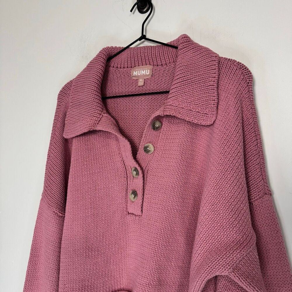 Show Me Your MuMu Crawford Collared Sweater XL - Picture 4 of 8